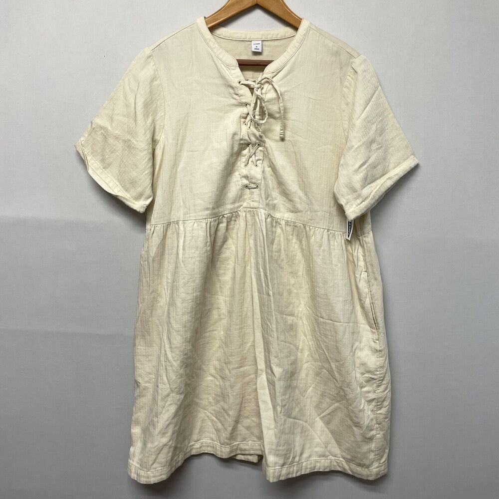 NWT Old Navy Women Short Sleeve Dress Size XL X-Large Cotton